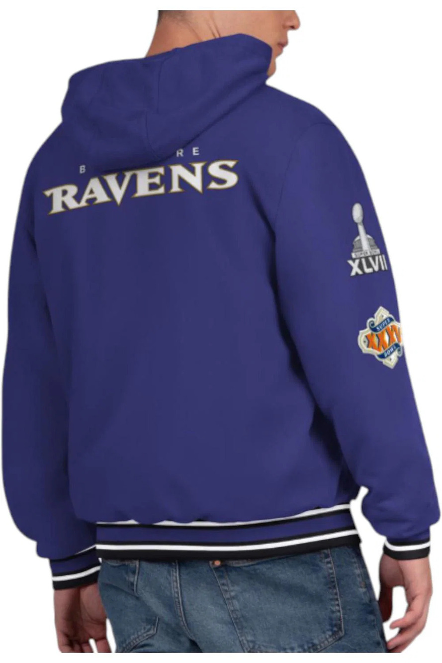 NFL Men's Reversible Commemorative Jacket by Glll Ravens - Regular